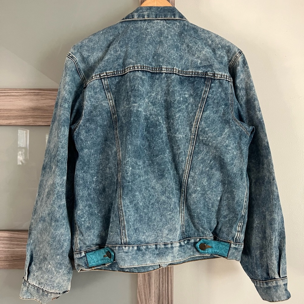Vintage 80s Custom Embellished Denim Jacket - Picture 5 of 7